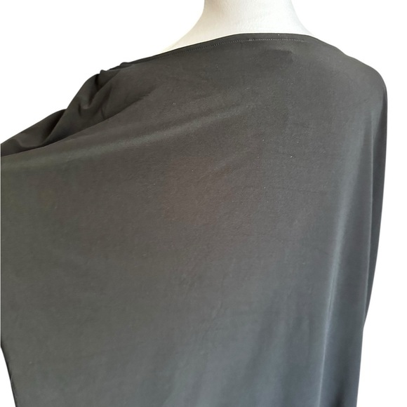 Nine West Ruched Shoulder Tie Elegant Black Women's Top Size 3X NWT - Picture 5 of 17